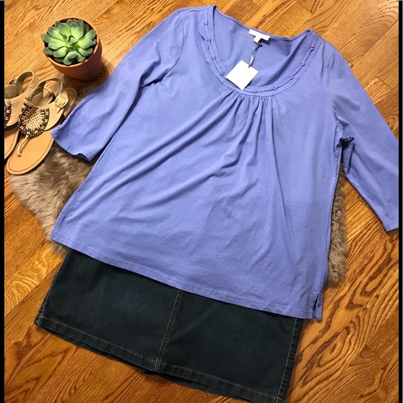 Sarah Spencer Tops - 💜NWT Sara Spencer Pretty purple top 2X💜